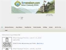 Tablet Screenshot of ilovenelson.com